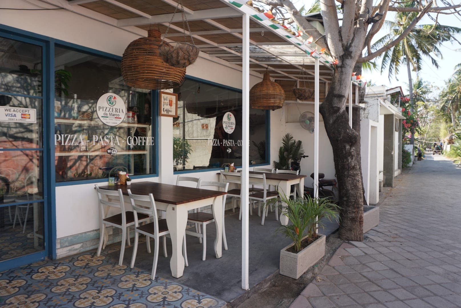 Pizzeria da Marco outdoor dining terrace